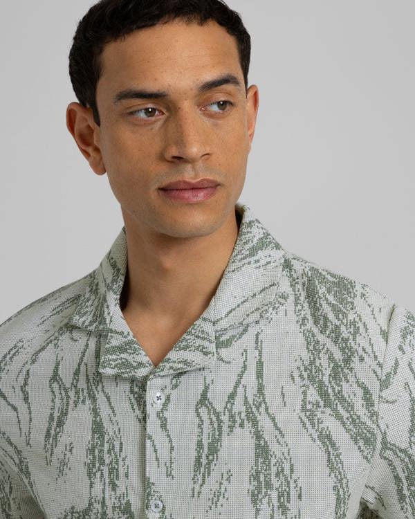 Steel & Jelly Pinner - Wave Effect Short Sleeve Shirt