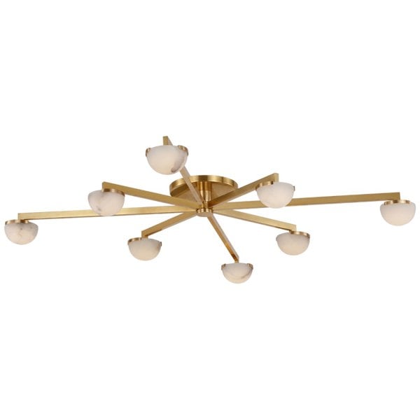 Kelly Wearstler Pedra Extra Large Staggered Arm Flush Mount Light