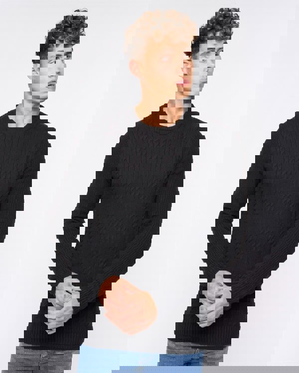 Crosshatch Kabstars Cable Knit Black