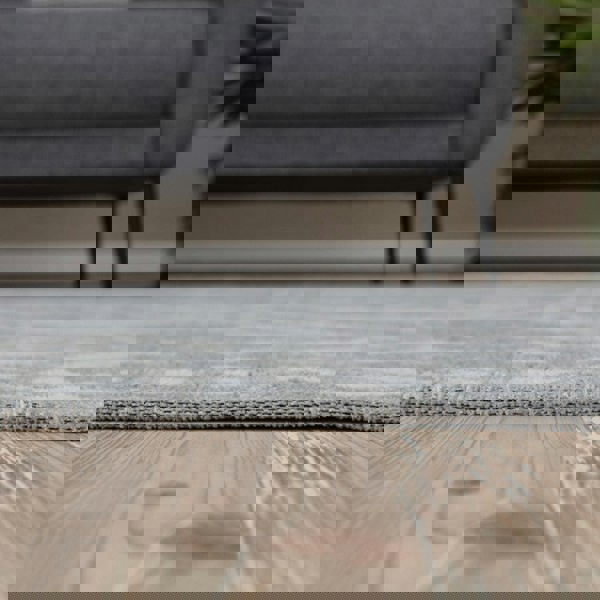 Machine Washable Flatweave Rug Geometric in Grey