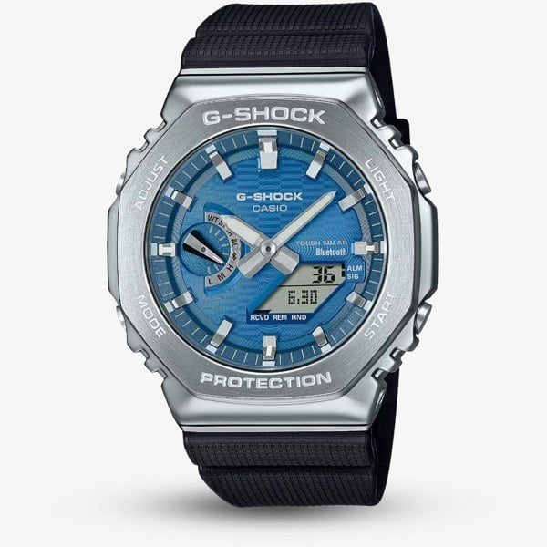 Casio G Shock G-Steel 2100 Series Vapour Blue Dial Watch GBM-2100A-2BER