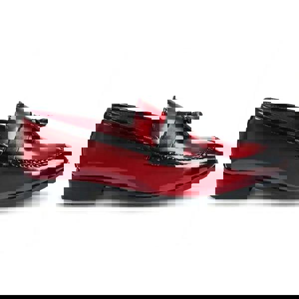 Dolcetto Men's Tassel High-Gloss Slip-On Loafers