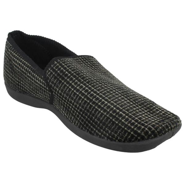 Spot On Mens Spot On Chequered Full Slipper X2034