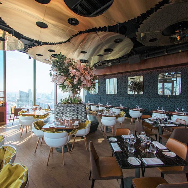 20 Stories Rooftop Restaurant Three Course Lunch for Two