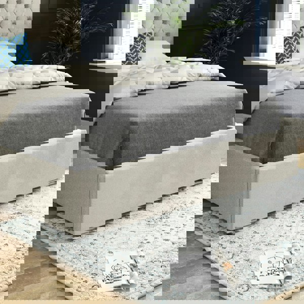 Casa Magna Alma Upholstered Soft Velvet Bed Frame - Cream