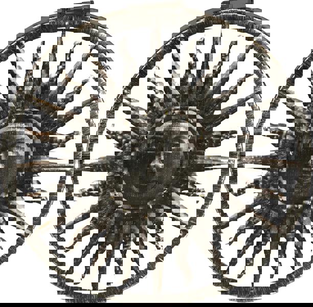 Luxform Solar Led Light Sun Wall Ornament Old Silver