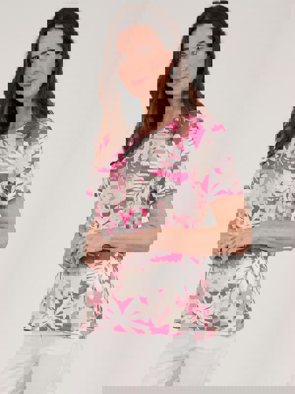 TIGI-Wear Floral All-over-print Top