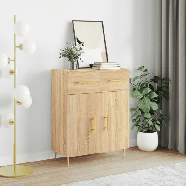 Berkfield Sideboard Sonoma Oak 69.5x34x90 cm Engineered Wood