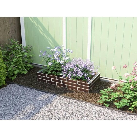 Dunster House Brick Effect Garden Bed Planter 1200mm x 600mm x 200mm