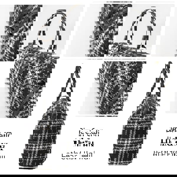 Pierre Cardin Black And White Travel Holdall Flight Bag Premium Lightweight Carry-On