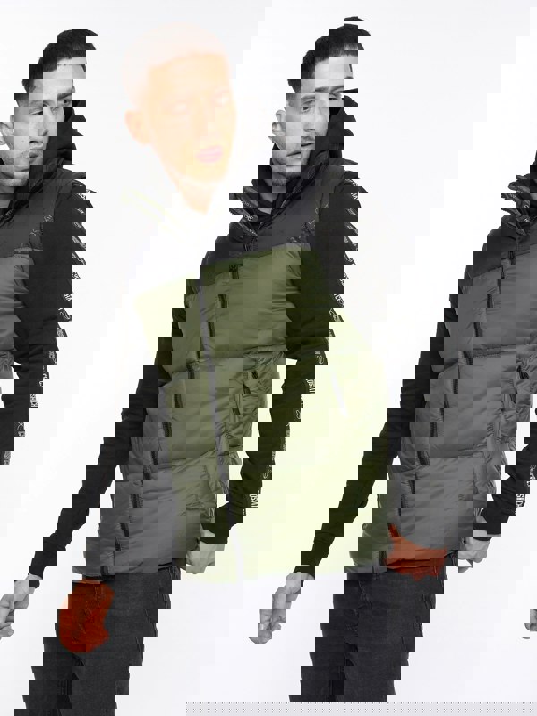 Crosshatch Demerley Gilet Olive