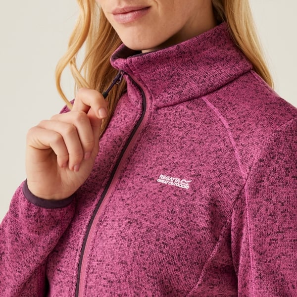 Regatta Women's Newhill Marl Full Zip Fleece Jacket - Violet