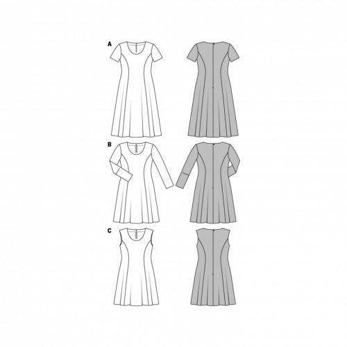 Burda Sewing Pattern 6680 Dresses For Women, 20 to 34 - Easy