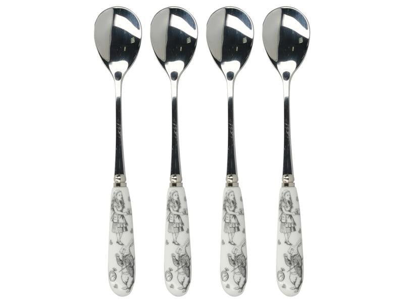 V&A Victoria And Albert Alice In Wonderland Set of 4 Tea Spoons
