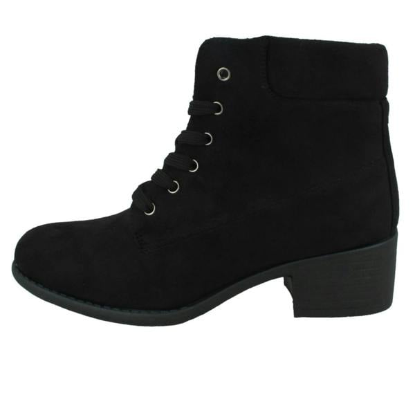 Spot On Ladies Spot On Lace Up Ankle Boot