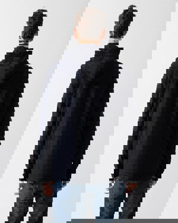 BOSS Green Benat Mens Hooded Overshirt - Black 001