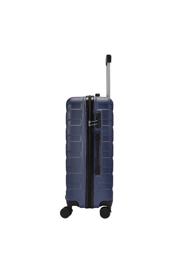 Living and Home Rolling Hardshell Luggage Travel Suitcase, 20" Blue