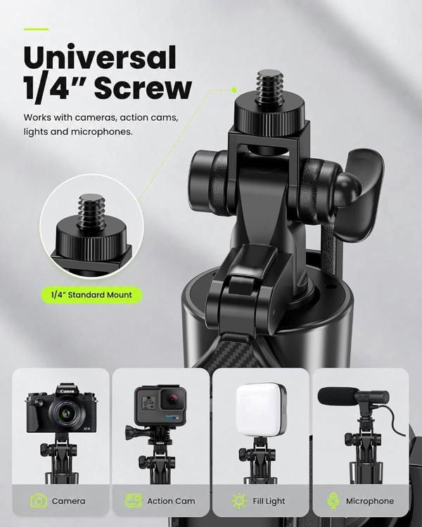 HYGRAD BUILT TO SURVIVE Magnetic Selfie Stick Tripod Phone Mount 360°Rotatable Phone Stand Compatible with All Smartphone Selfies Live Video Recording