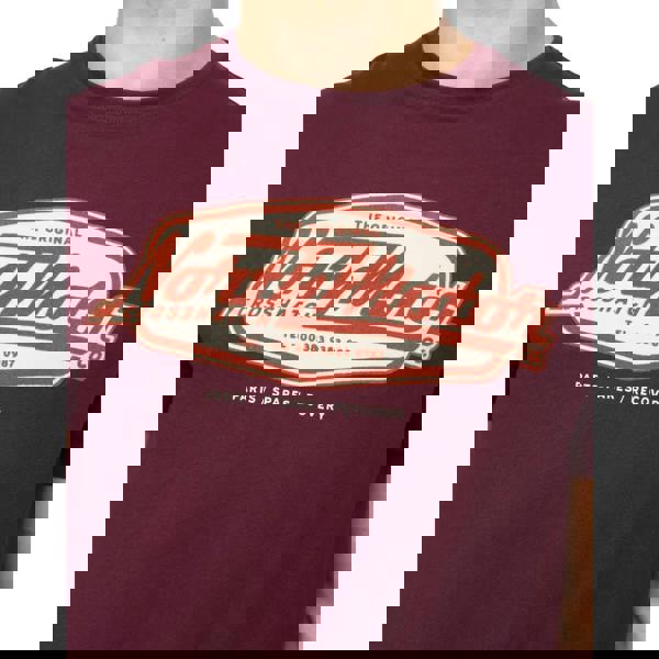 Crosshatch Mens Hellmere T-Shirt - Rum Raisin - 