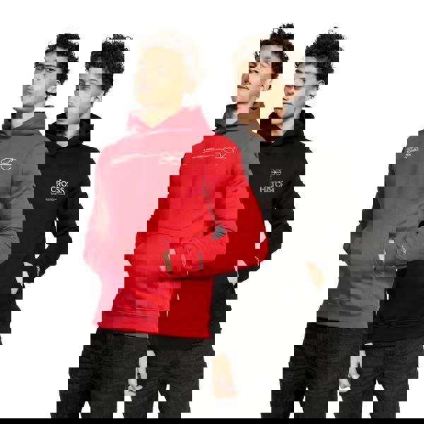 Crosshatch Mens Karver Hoodie - Red/Black