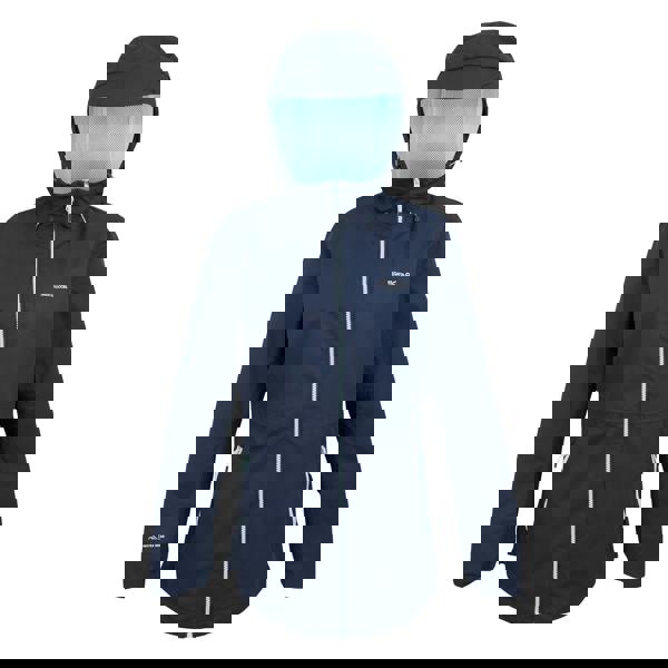 Regatta Womens/Ladies Hamara IV Waterproof Jacket - Navy/Icy Morn