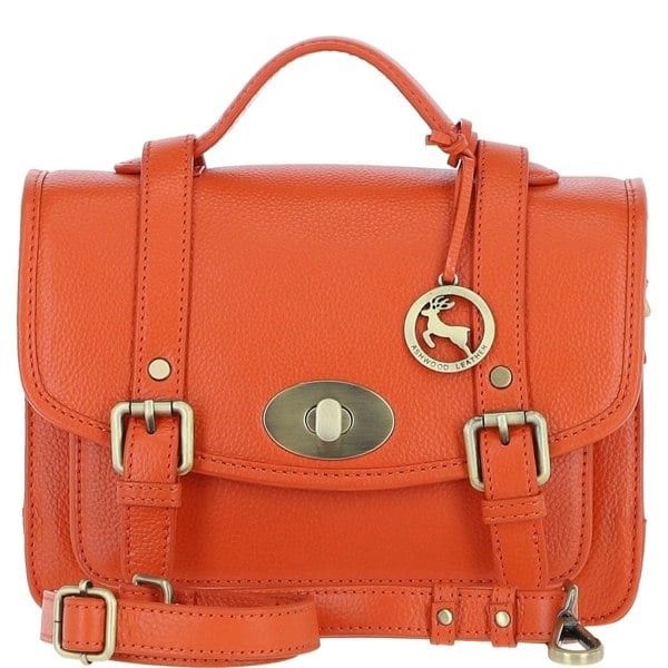 Stylish Real Leather Large Satchel Bag: y-63