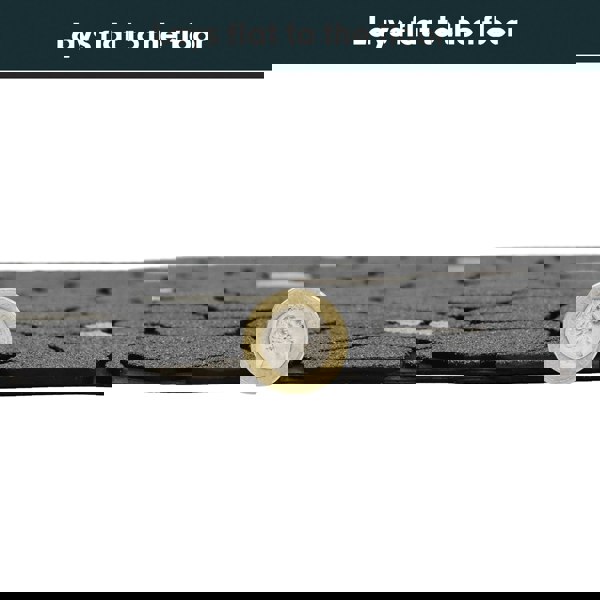 JVL Canyon Scraper Rubber Doormat 45x75cm, Black