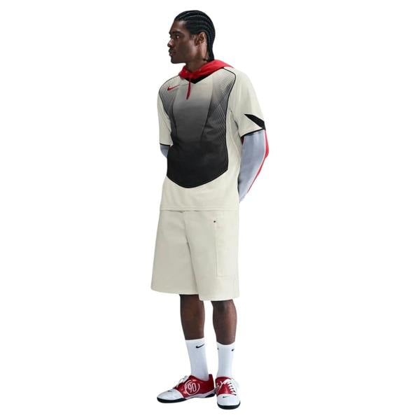 Nike Mens T90 Logo Short-Sleeved T-Shirt - Beige/Black - 