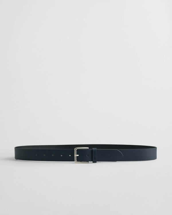 GANT Mens Leather Belt - 410 Marine