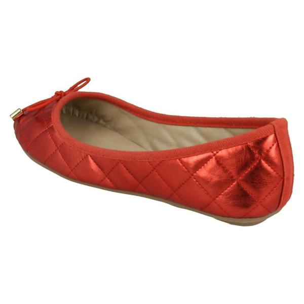 Spot On Girls Spot On Flat Quilted Ballerinas