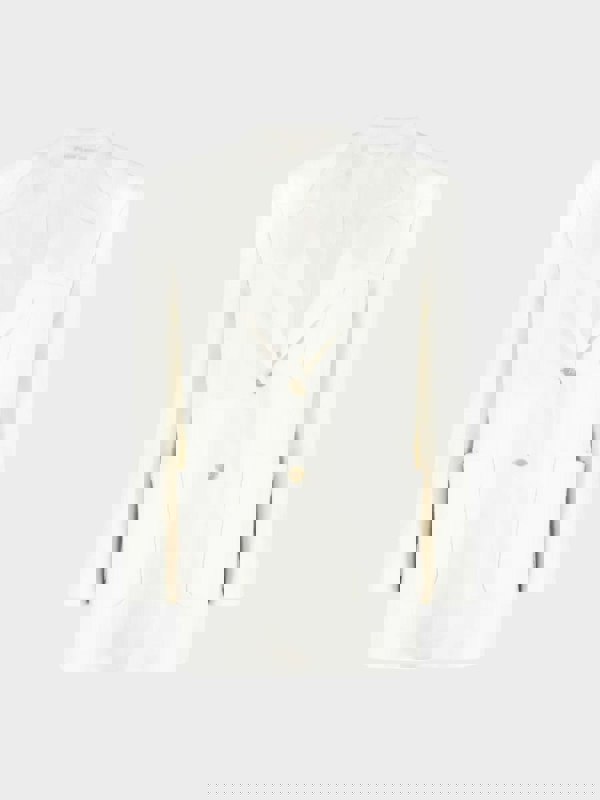 Palm Angels Knitted Tape Blazer White - Supplied FashionPalm Angels