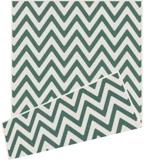Duo Weave Outdoor Rug Chevron |Stylish Patio Decor |The Rugs