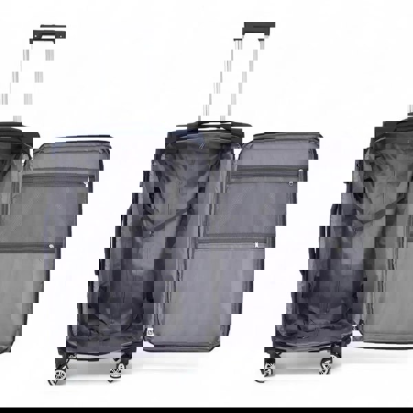 Infinity Luggage Lightweight Soft Shell Luggage Set Travel Suitcases