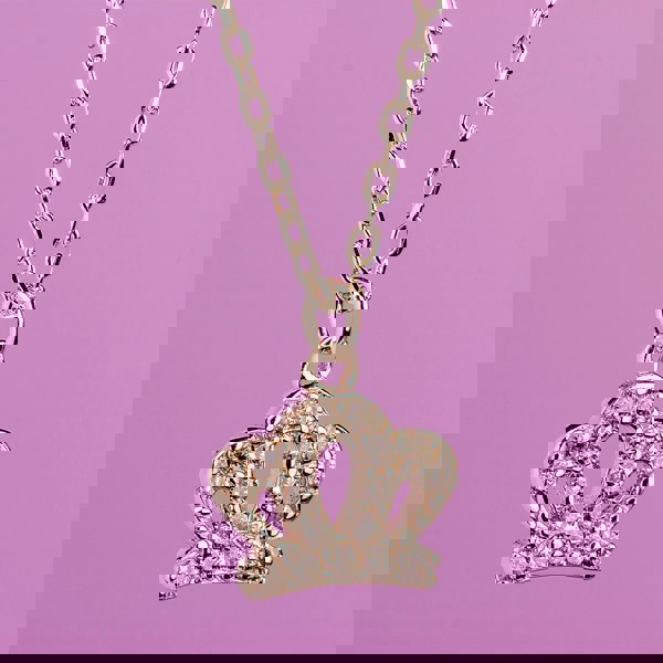 Crystal Crown Necklace - Sterling Silver - MYLEE London