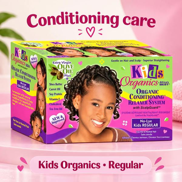 Africa's Best Organics Kids No-Lye Relaxer Kit Regular