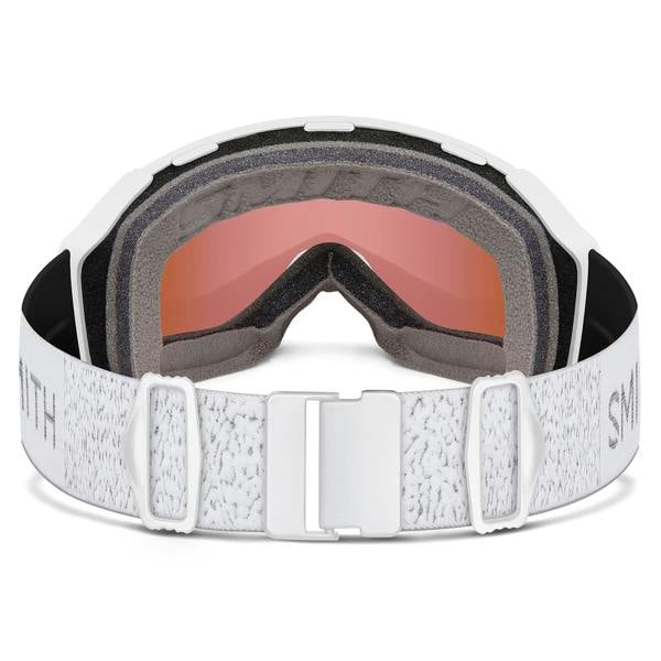 Smith Ski Goggles 4D Mag S 0OR M5 White Chunky Knit ChromaPop Everyday Rose Gold Mirror & CP Storm Rose Flash