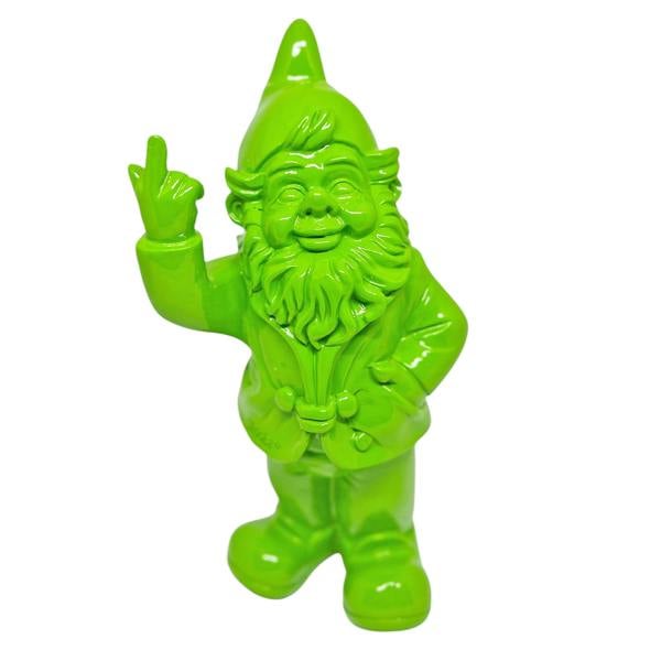 Stoobz Green Middle Finger F**k You Garden Gnome 20cm