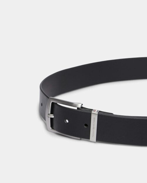 Tommy Hilfiger Denton 3.5" Corp Mens Belt - Black