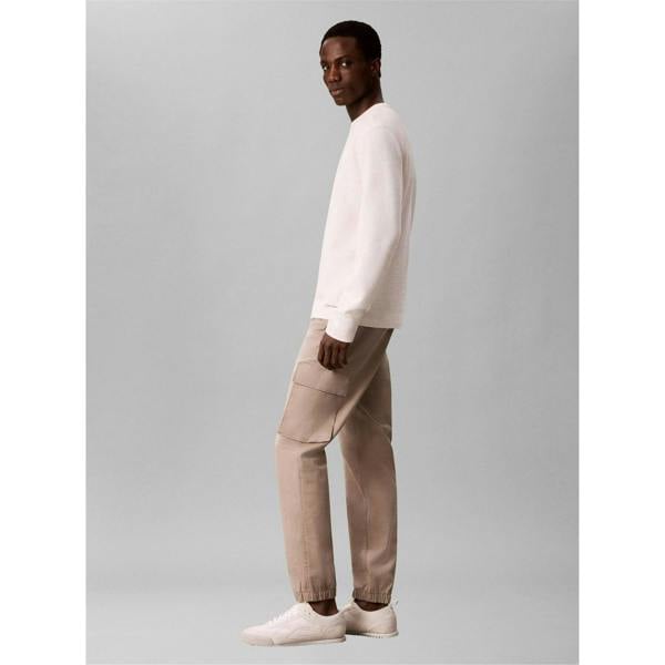 Calvin Klein Mens Cargo Trousers - Vintage Khaki - 