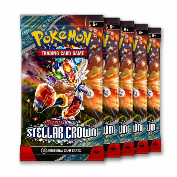 Pokemon Pokémon Trading Card Game (TCG): Scarlet & Violet Stellar Crown Booster Box 5 pack