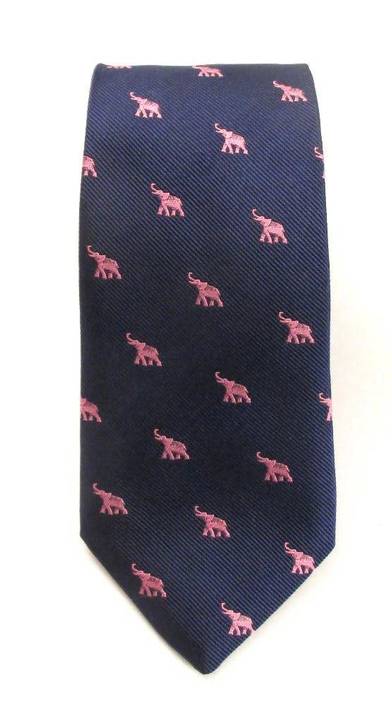 Claudio Lugli Elephant Silk Neck-Tie by Van Buck