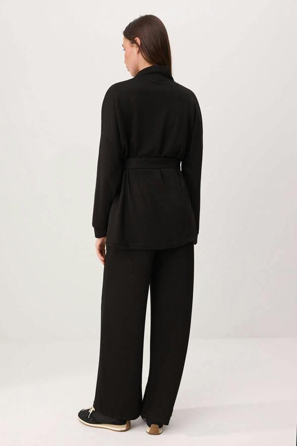 2-Piece High Neck Long Sleeve Regular Fit Co-ord Set