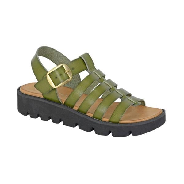 Cipriata Cipriata AZIA Womens T-strap Sandals Green