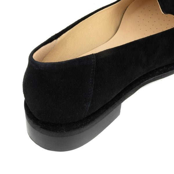 Embassy London Fetch - Black - Women's round toe poodle embroidered comfy leather loafer