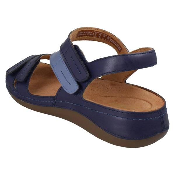 Clarks Ladies Clarks Hook and Loop Summer Sandals Cecily Mix