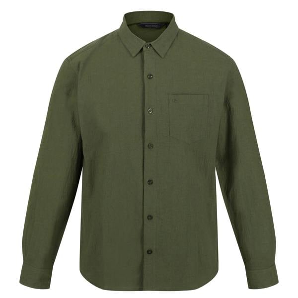 Regatta Mens Brycen Linen Shirt - Capulet - 