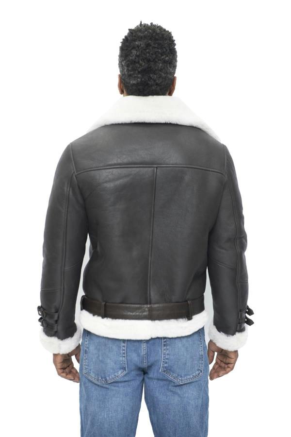Infinity Leather Mens Sheepskin Leather Biker Jacket-Hayle