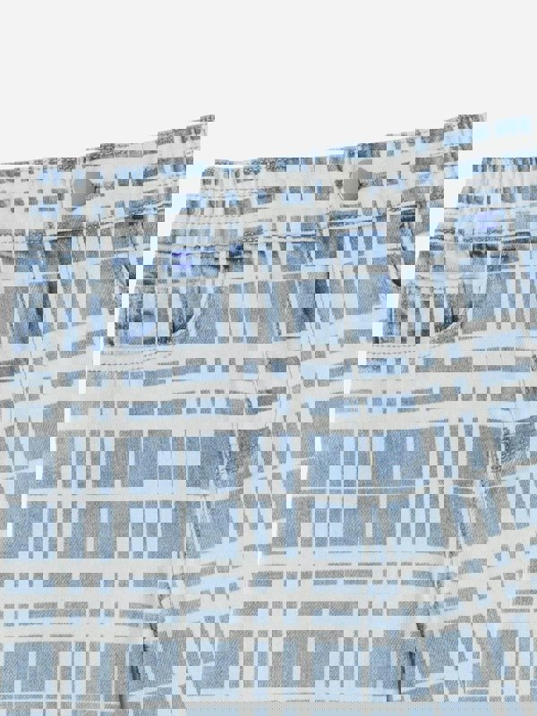 Burberry Kids Burberry Boys Check Castel Shorts in Blue