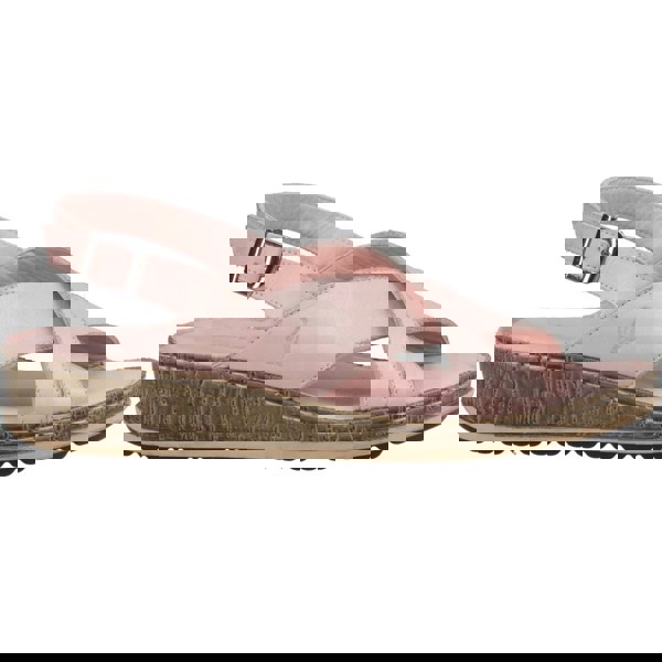 Hush Puppies Elena Leather Women's Blush Wedges