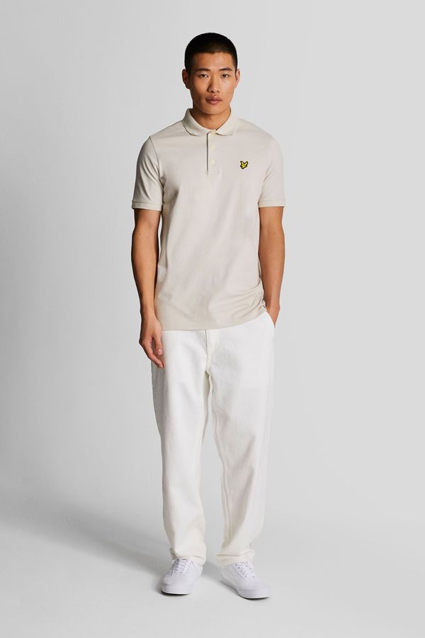 Lyle & Scott Rally Tipped Polo Shirt - Cream